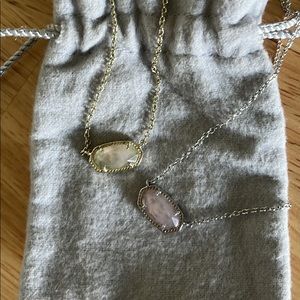 Two Kendra Scott Elisa Pendant Necklaces
